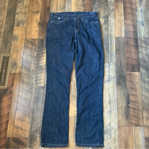 Carhartt 102688 Women’s FR Flame Resistant Rugged Flex Loose Fit Jeans 10 Tall - Picture 3 of 9